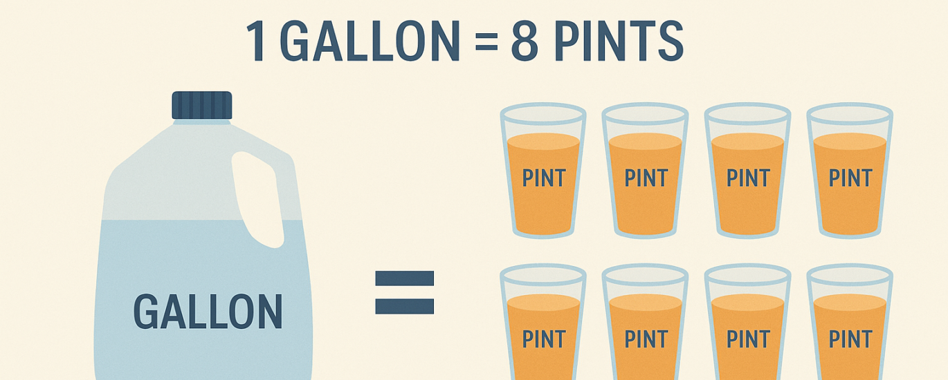 How Many Pints In A Gallon?